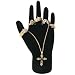 Black Flocked Velvet Elegant Hand Display Jewelry Stand