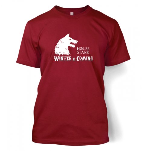 Something Geeky PP – House Stark T-shirt – Inspired By Game Of Thrones  Cardinal Red
