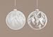 Pack of 12 Nature's Glow Frosted Clear Leaf Print Glass Ball Christmas Ornaments