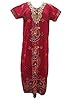 Womans Kaftans Muumuu Cotton Caftans Red Maxi Dress Lounger L / M