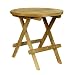 Ambientehome 62784 Beistelltisch, Durchmesser ca.  40 cm, Teak