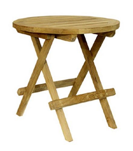 Ambientehome 62784 Beistelltisch, Durchmesser ca.  40 cm, Teak Preisvergleich