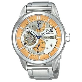 Orient Men Star Retro-Future Yellow Dial Stainless Steel Bracelet YFH03002M by Orient