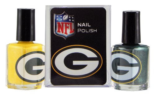 NFL Green Bay Packers Two-Pack Team Colored Nail Polish