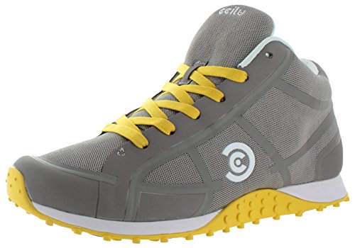 Ccilu Panther Men's Hightop Retro Sneakers Shoes Gray Size 9