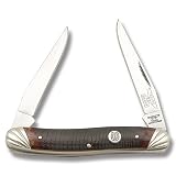 Rough Rider Knives 485 Muskrat Pocket Knife with Brown Sawcut Bone Handles