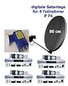 P 74 digitale Satanlage f&uuml;r 4 TN, 80 anthr., 4 x SL 65
