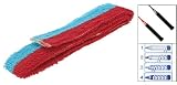 Como Red and Baby Blue Badminton Racquet Towel Towelling Grip
