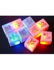 Toy: LED Glow Dice Game Toy for Bachelor Sex Party Fun Adult Couple Novelty Gift (Set of 2) - EOOB