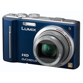 Panasonic Lumix TZ10 Digital Camera - Blue (12.1MP, 12x Optical Zoom) 3.0 inch LCD