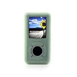 yooZoo SanDisk Sansa e250 e260 e270 e280 Premium Silicone Skin Kit with Belt Clip, Sports Armband, LCD Screen Protector, Lanyard - Hilltop Green