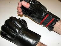 Bag Mitts LEATHER(Black) - Fingerless-SMALL