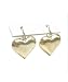 Gold Puffy Heart Earrings Fashion Jewelry