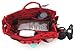 Periea Handbag Organiser Small Red With Black Hearts - Sash