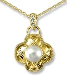 Jewelry : Quilted Quad Pendant