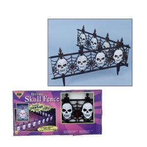 Gothic Skull Fence - Light Up