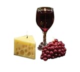 DecoGlow Wine Cheese and Grapes Gift Set