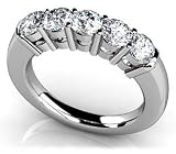 14k White & Yellow Gold, Rounded Classic Diamond Band, 1.45 ct. (Color: GH, Clarity: SI1) Reviews 41drgHFrbEL. SL160 14k White & Yellow Gold, Rounded Classic Diamond Band, 1.45 ct. (Color: GH, Clarity: SI1) Reviews