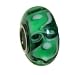 Bella Carina Glas Bead - grün gemustert - Beads Element mit Silberkern für Armband - 925 Sterling Silber, nickelfrei