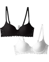 Lily of France Women's Smooth Lace Push Up Bra 2 Pack 2179541