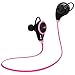 Ecandy Bluetooth 4.1 Wireless Stereo Sports Headphone for Smartphones - Rose