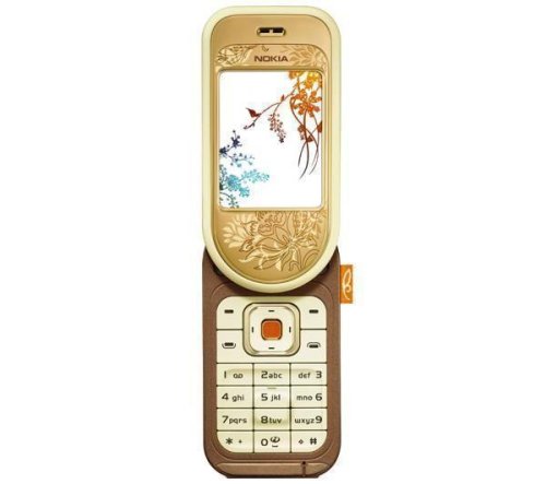 Nokia 7370 Amber Sim Free Mobile Phone