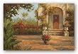 Santiago's Courtyard by Enrique Bolo 36"x24" Art Print Poster Latin