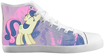 BUCH Hot Anime My Little Pony Cartoon Boy's Girl's Canvas Shoes Lace-up Low-top Sneakers Canvas Shoes