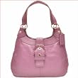 Authentic Coach Soho Pink Leather Lynn Hobo Handbag 17219 Blush