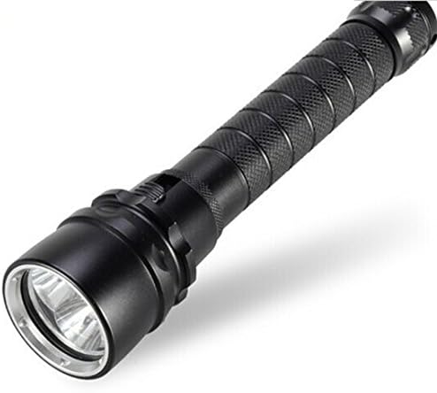 3CREE XML-2 T6 LED Diving Flashlight Underwater 100m Waterproof 4000 Lumens (Black)