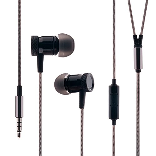 Earphones, MAXAHÂ® In-Ear Headphones Earphones Earbuds with Mic, Compatible with iPhone, iPod, iPad, MP3 player, Samsung Galaxy and other devices with 3.5mm Jack (black)