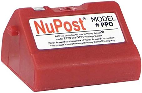 Nupost Pitney Bowes Personal Postage Meter E700/E707 Red Ink Cartridge 400 Yield Practical New