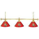 NHL Ottawa Senators 60 Inch three-shade billiard Lamp