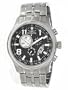 Invicta Black Dial Stainless Steel Chronograph Tachymeter Mens Watch 0375
