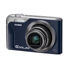 Casio Exilim EX-H10 Digitalkamera (12 Megapixel, 10-fach opt. Zoom, 7,6 cm (3 Zoll) Display, bildstabilisiert) blau