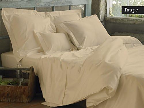 PEARLBEDDING Pima cotton Sheet set 500 TC Solid ( Cal-King , taupe)