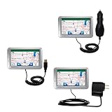Deluxe Kit for the Garmin Nuvi 750 includes a USB cable with Car and Wall Charger - Gomadic Brand w/ TipExchange Technology
