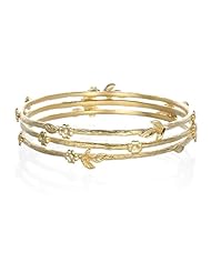 3 Bangle Set in Gold Plate