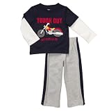 Carter's Boys Tough Guy Motorcycle 2PC Set Long Sleeve Top Pants 12-24 Months