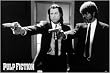 Pulp Fiction - New Movie Poster - Travolta &amp; Jackson / Guns (Size: 36" x 24")