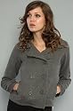 Paul Frank The Wool Blend Peacoat in Gray,Winter Coats & Jackets for Women