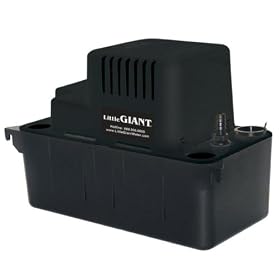 Little Giant VCMA-15ULS 554405 VCMA Series Automatic Condensate Removal Pump (115 volts), 1/50 horsepower