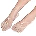 Roniky Women's 2 Pack Breathable Lace Shoe Liner No Show Five Finger Socks (Nude04)