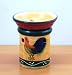 Country Rooster on Fleur De Lis, 2pcs Tart Burner 4 3/8H, 85720 By ACK