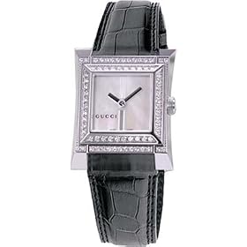 Click here to buy Gucci Watches - Gucci Series 111 Ladies, Mother of Pearl with Diamond Bezel WoMens Watch by Gucci.