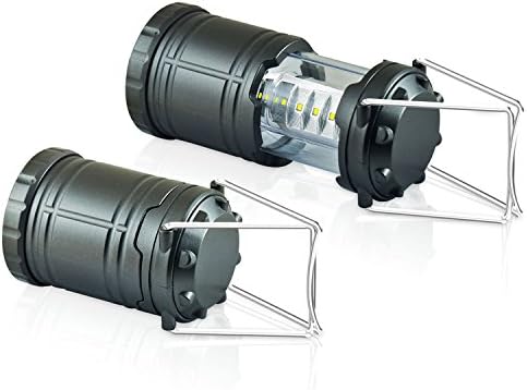 Collapses Lightweight Camping Lamp,Ultra Bright LED Lantern Suitable for: Hiking, Camping, Emergencies,Home Outages(Sliver)