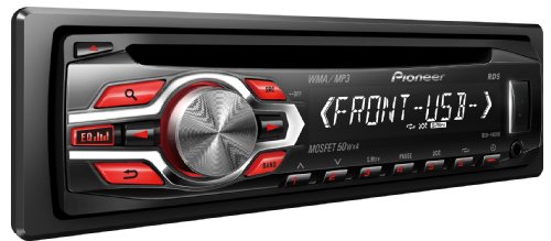 Pioneer DEH-140UB CD-/MP3-Player (USB 2.0, Tastenbeleuchtung rot, Displaybeleuchtung weiß)