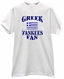 GREEK YANKEES FAN GREECE BASEBALL FAN T SHIRT jersey