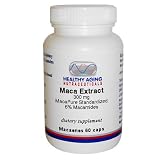 Healthy Aging Nutraceuticals Maca Extract 300 Mg Macapure Standardized  6% Macamides & Macaenes 60 Capsules
