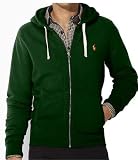 Polo Ralph Lauren Waffle-lined Full-zip Hood, Northwest Pine (Small)